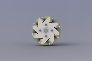 14190S wheel 一套127mm承重型麦克纳姆轮 mecanum