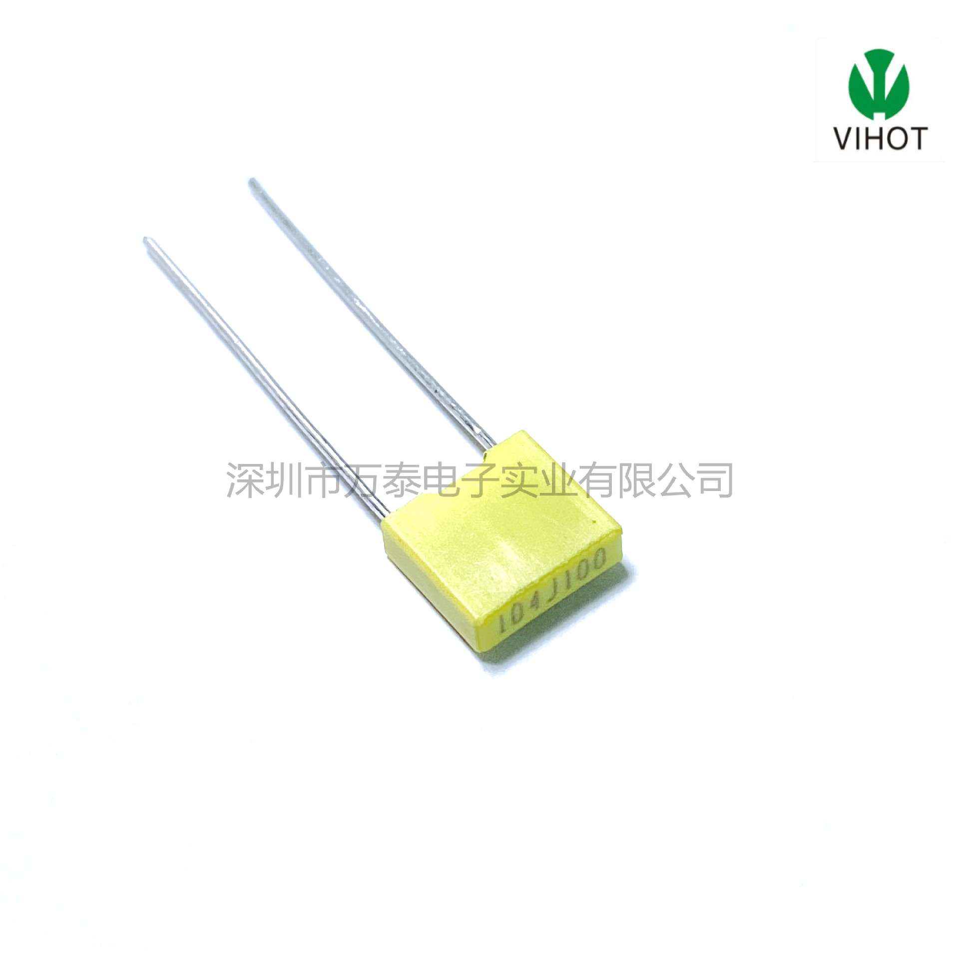 校正电容 CL71 100V104J 100NF 0.1UF P=5MM方块 谐振 薄膜电容