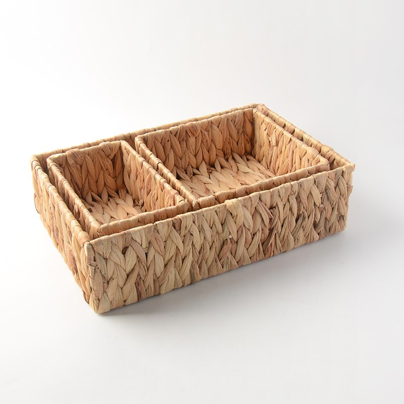 oakliving草编收纳筐ins风x网红拍摄道具水葫芦手工编织手提篮买