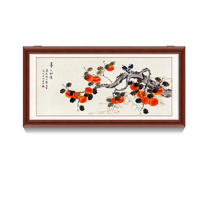 电表箱装饰画大尺寸中式实木上翻遮挡箱J配电箱创意空开电闸箱挂