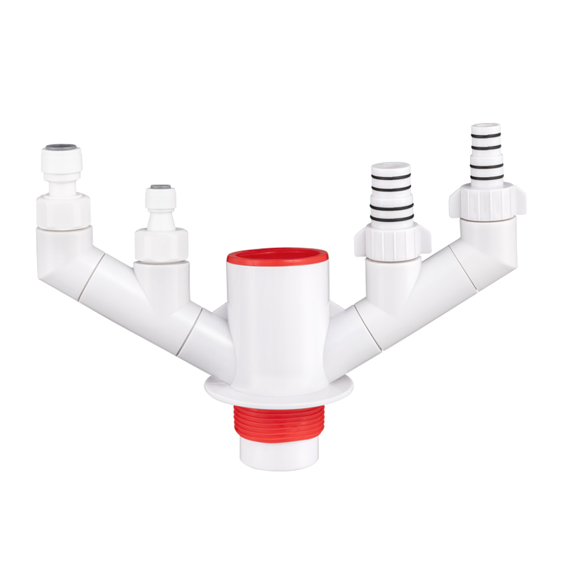 厨房下水三通f分流器净水器前置洗碗机厨宝防臭防溢水50/75管通用