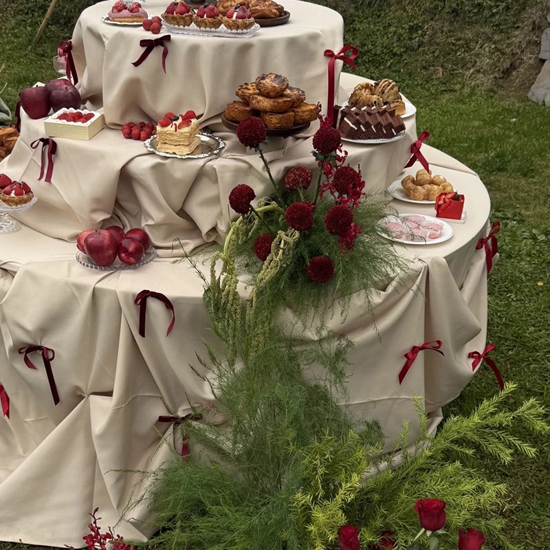 户外婚礼铁艺三层甜m品台花架婚庆圆型道具酒店引宾派对布置甜品