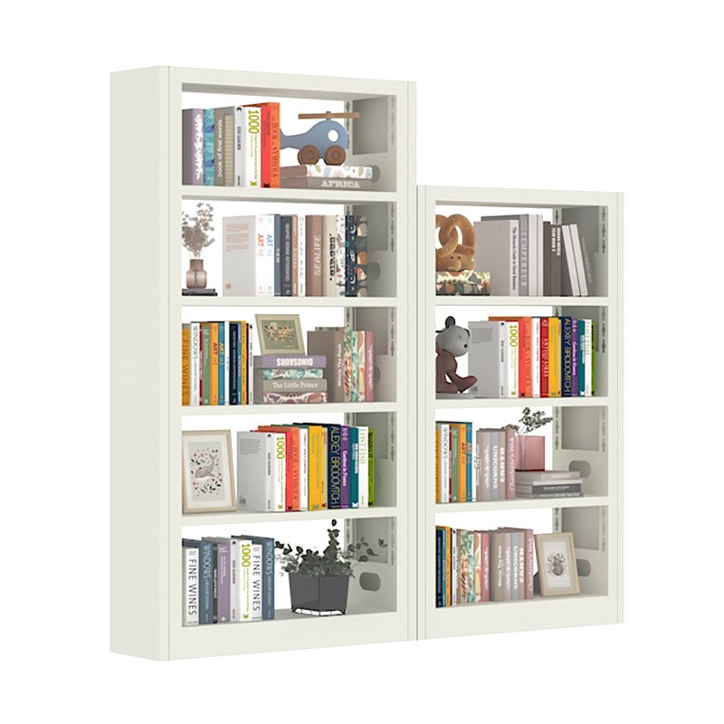 家用图书馆钢制书架落地置物架儿童书柜绘本架客厅铁艺收纳储物架