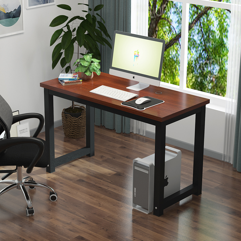 简易台式电脑桌家用书桌子卧室写字台课桌椅学习笔记本办公培训桌