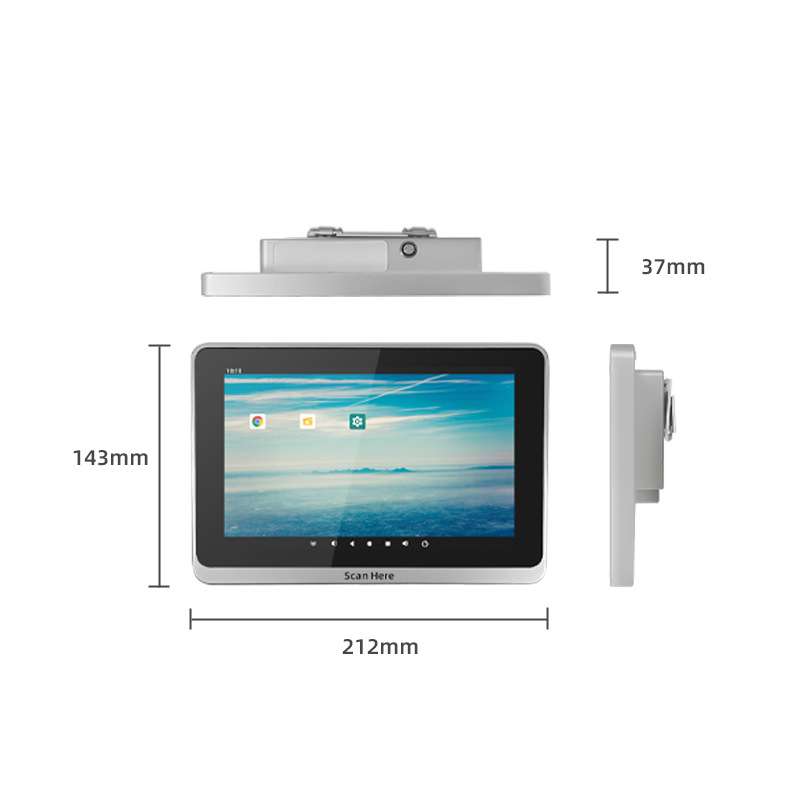 XT802D广告机多功能扫码触控一体机壁挂式访客机8寸安卓查价机