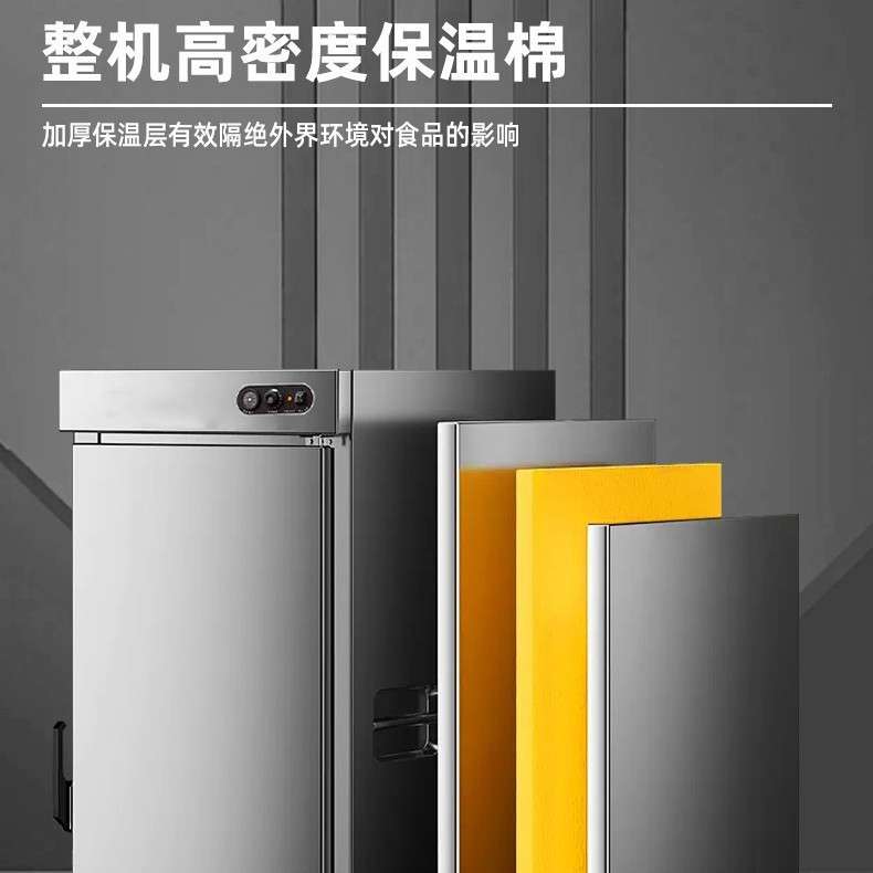 嘉润商用保温餐车单双门不锈钢玻璃门厨房设备宴会移动保温推车