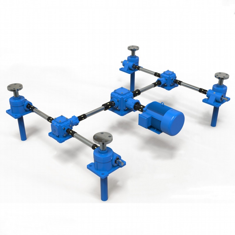 源头工厂蜗杆丝杆升降机螺旋手摇电动联动平台旋转涡轮升降器