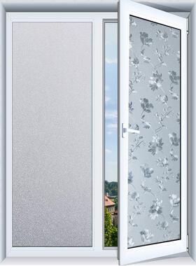 frosted window sticker bathroom peep prevention glass film