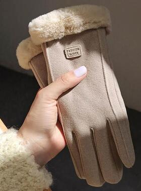 touch screen gloves women winter outdoor glove 手套女保暖冬