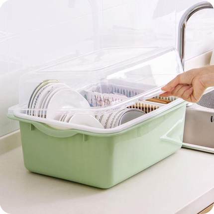 chopstics dishes dishes rack shelf box bowls plastic storage