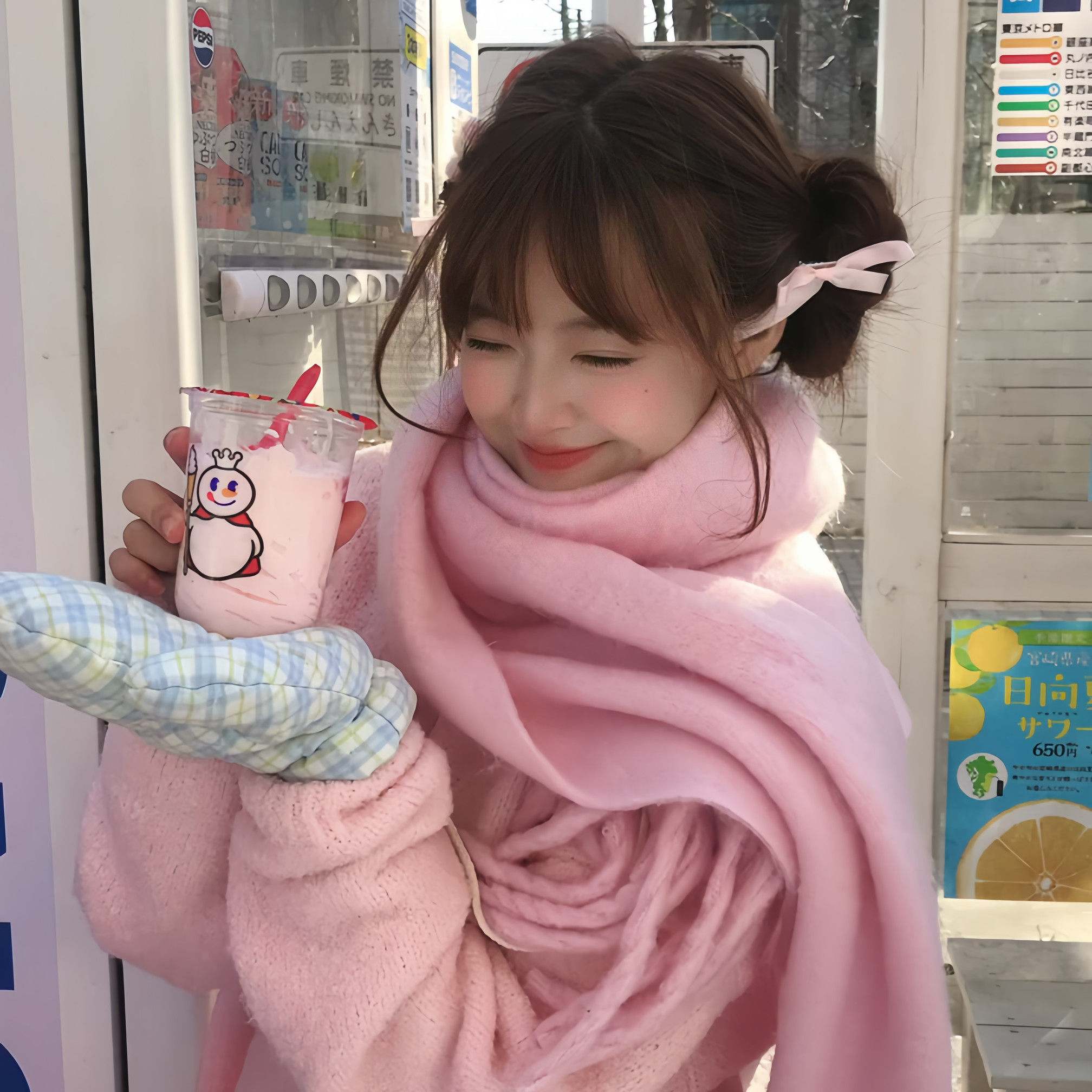 冬日序章 韩系氛围感粉色针织围巾2025新款保暖百搭纯色情侣围脖,服饰配件/皮带/帽子/围巾,围巾/丝巾/披肩,淘宝优惠券,粉丝福利购,淘宝优惠卷