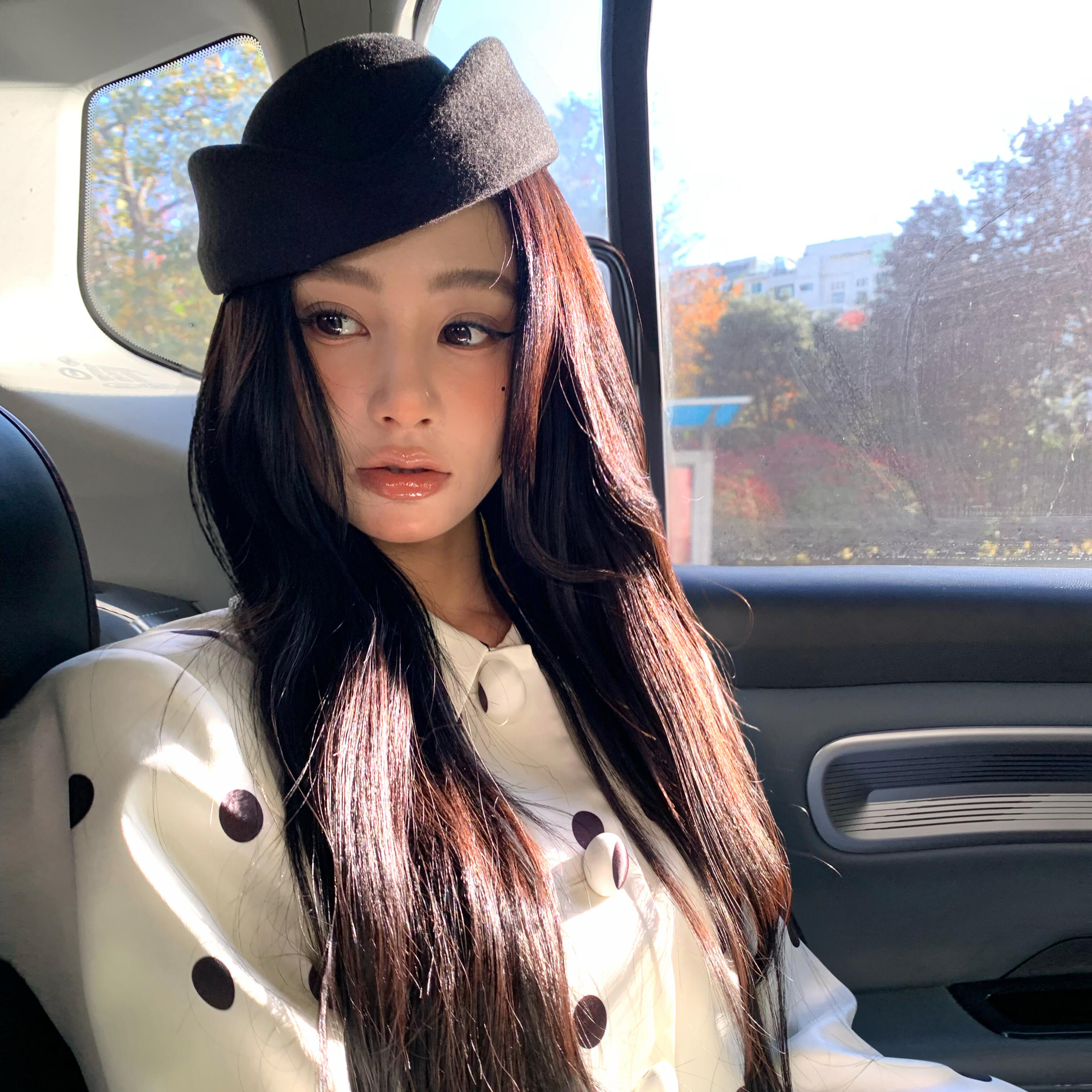 沪上公主法式千金风黑色礼帽