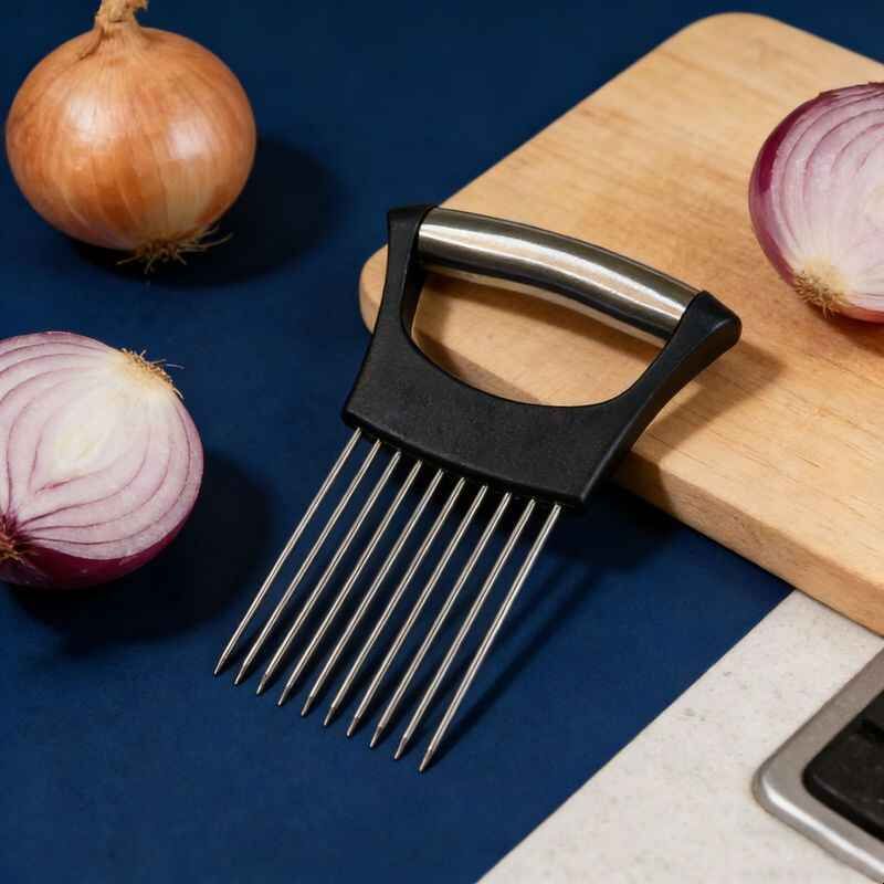 不锈钢洋葱水果蔬菜固定叉猪皮扎孔器嫩肉针松肉器松肉针