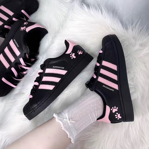 球鞋定制 adidas originals SUPERSTAR 蕾丝轻银芭蕾女子低帮板鞋