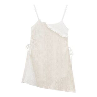 白色蕾丝吊带连衣裙女秋冬叠穿罩裙纱裙背心裙小个子字打底短裙