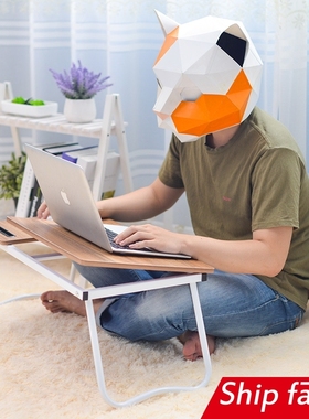 computer desk folded lift laptop table Lying bed strong book