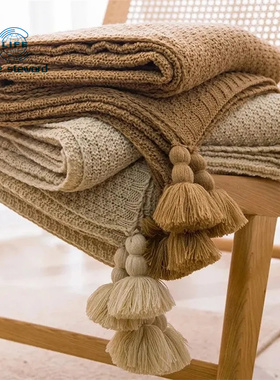 Blankets for Bed Sofa Couch Chunky Knit Bedspread Knitted