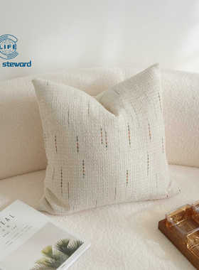 侘寂风抱枕流星雨条纹靠枕沙发装饰靠垫套cushion cover pillowca