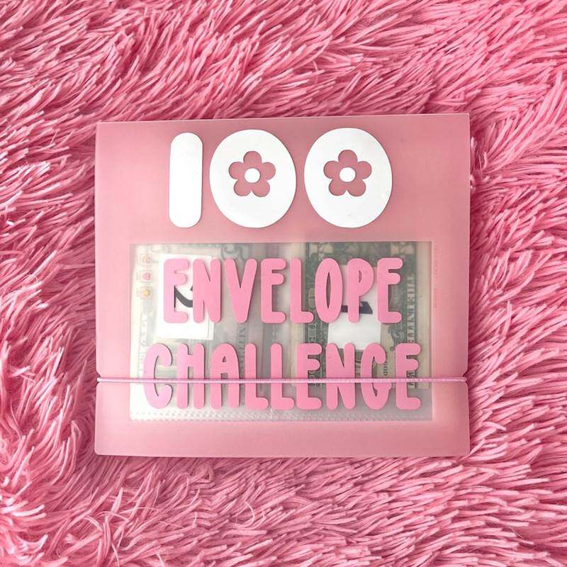 100Envelope Cash Stuffing Savings Challenge Binder organizer