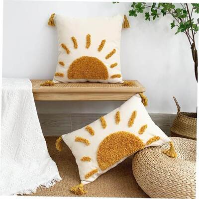 波西米亚北欧ins簇绒抱枕Bohemian tufted pillow sofa, cushion