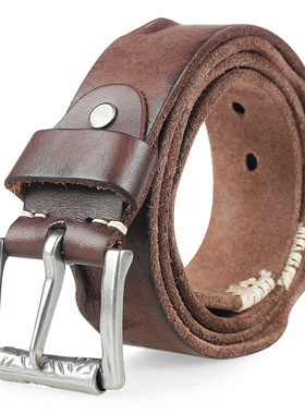 Genuine leather belt luxury men cowskin belts 手工牛皮皮带男