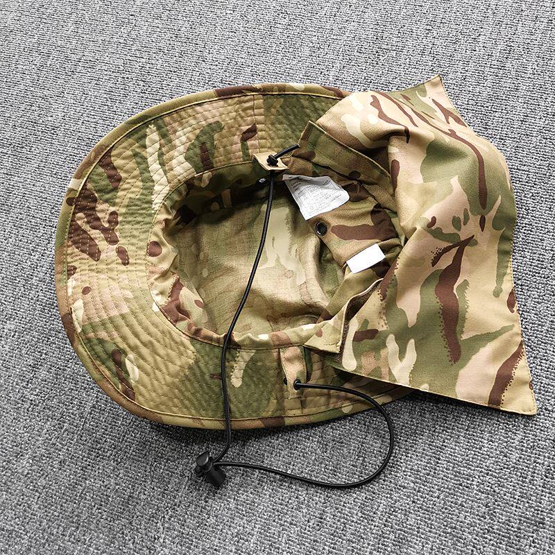 大牛货 驴友别错过 英军mtp迷彩奔尼帽/太阳遮阳帽带后帘钓鱼帽子