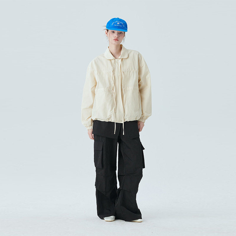SRCGchic复古小清新系带短外套