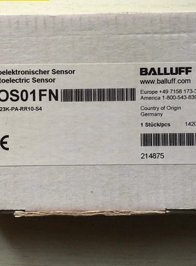 BOS01FN 巴鲁夫全新光电传感器 BOS 23K-PA-