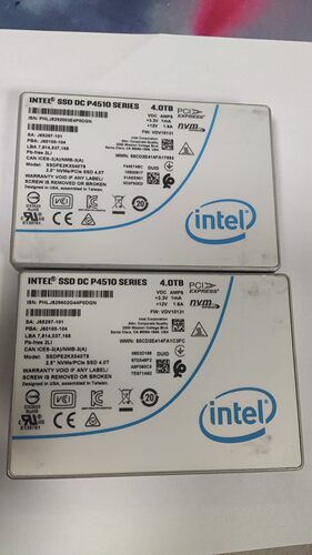 英特尔 2.5寸 U.2 Nvme P4510 4TB SS
