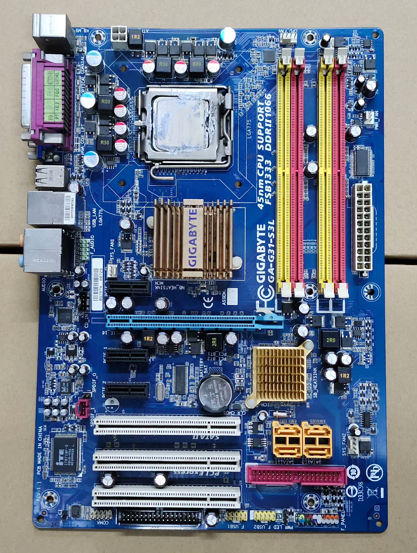 议价!设备机器主板 技嘉 GA-G31-S3L
