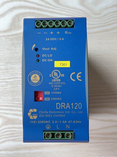 勤发Chinfa DRA120-24FSA 导轨电源，输入电
