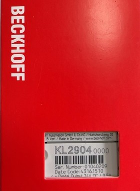 倍福BECKH0FF，kL2904，值拍。