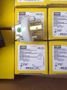 原装正品美国HUBBELL插头HBL5266C 7595-M