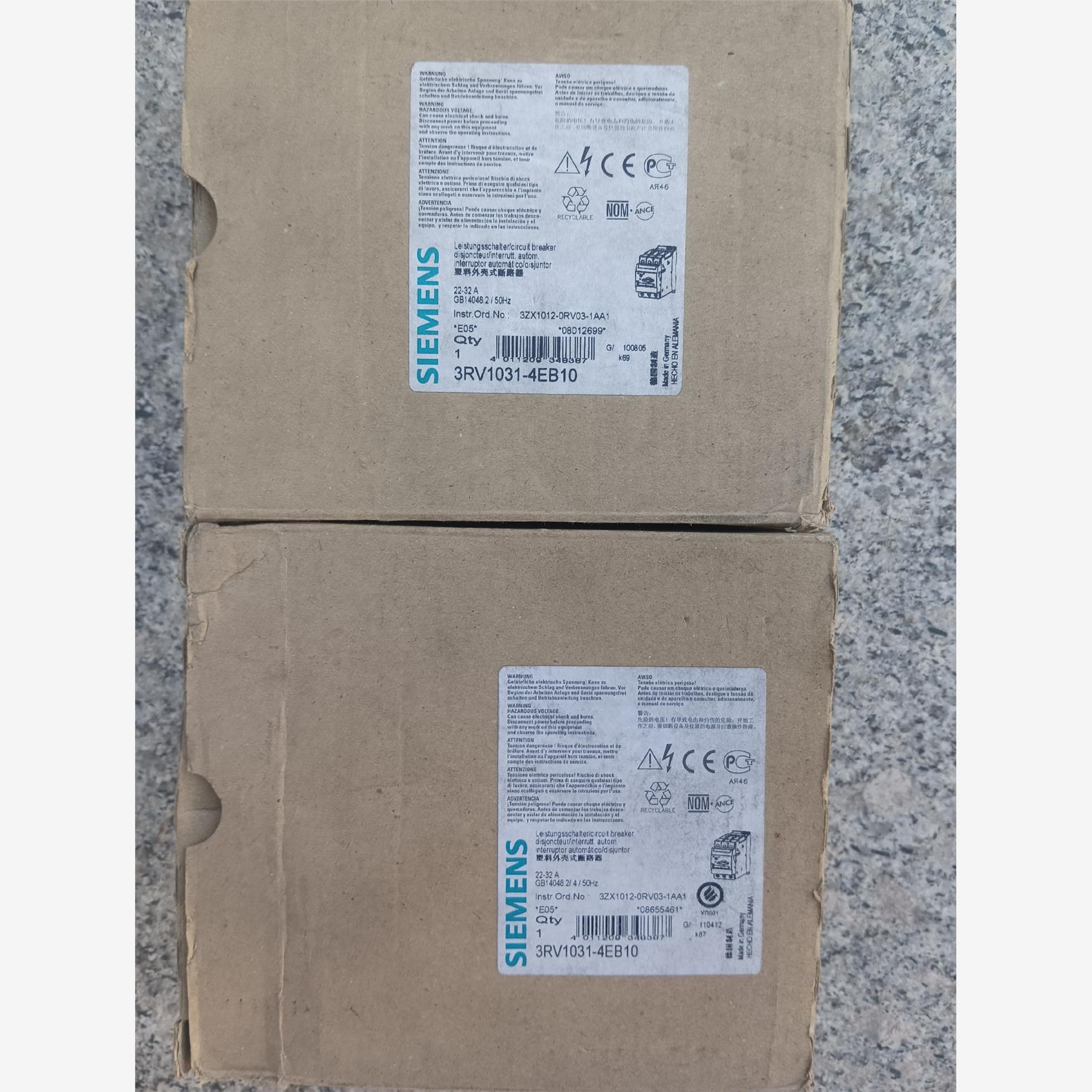 西门子断路器 3RV1031 4EB10两台，成色如图，全新议价