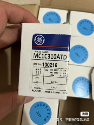 美国GE正品全新MC1C310ATD通用接触器 MC1C31