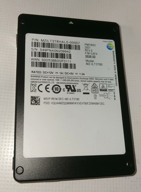 现货20个左右 Samsung  三星 PM1643 3.8