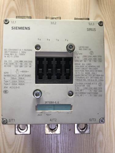西门子 接触器 型号3RT5064-6…6 线包220V，成