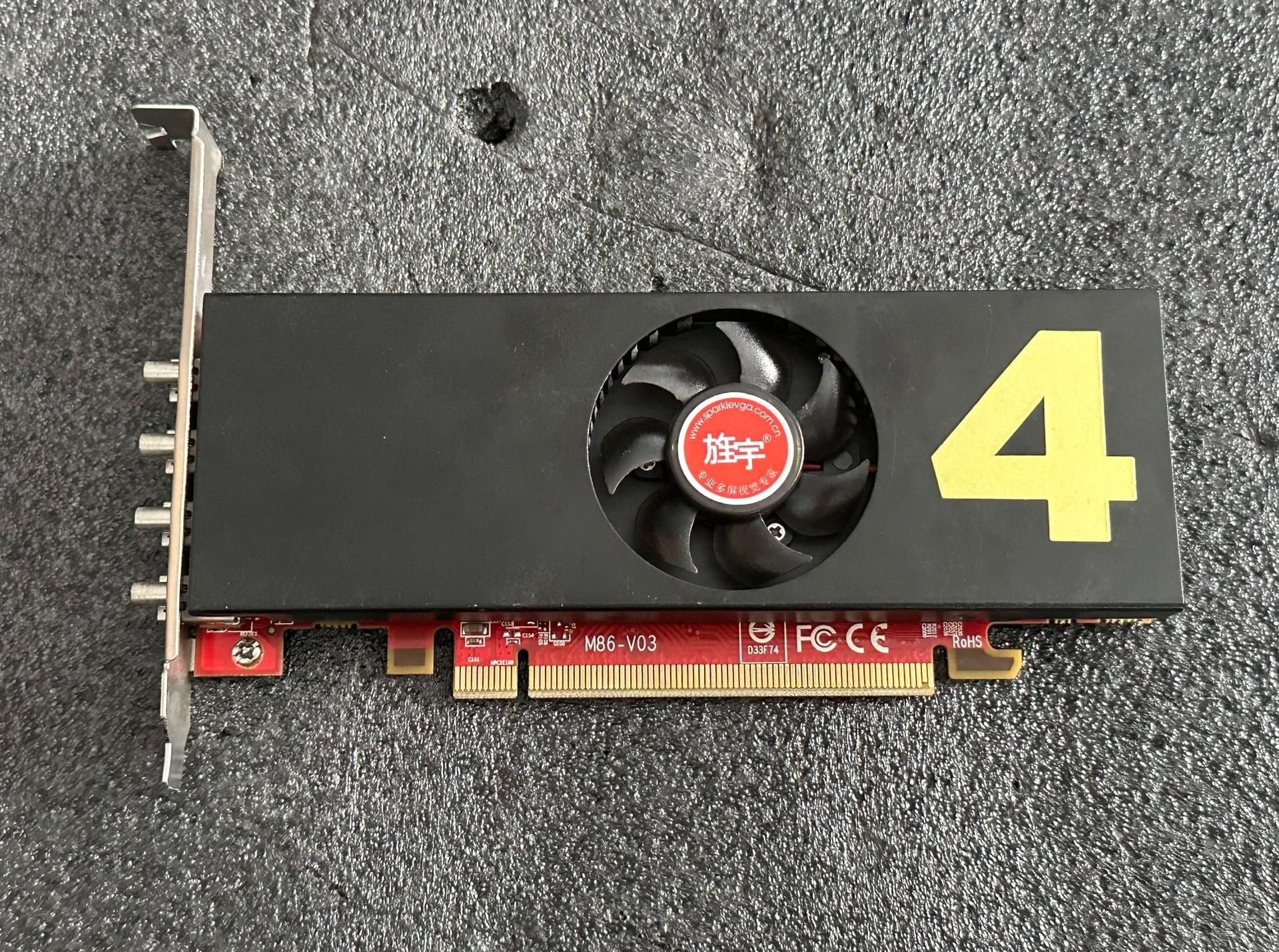 炒股4屏显卡分屏显卡 旌宇HD6570 2G 4屏显卡