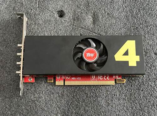 炒股4屏显卡分屏显卡 旌宇HD6570 2G 4屏显卡