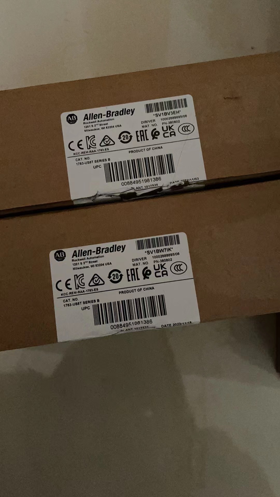 1783-US8T，全新原装开封，2个