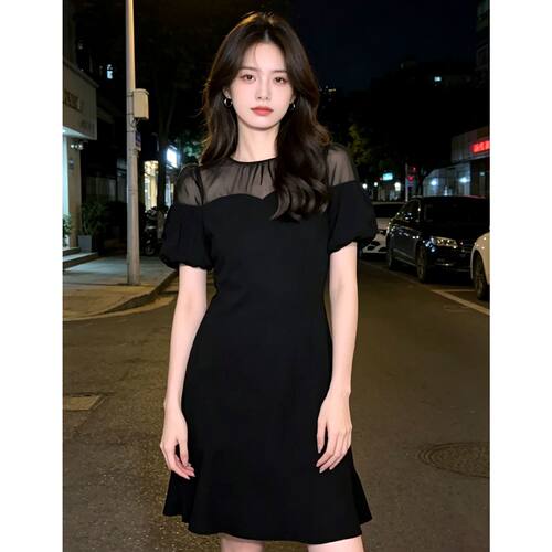 QY8无袖新中式绝美连衣裙女夏季显瘦气质连衣裙