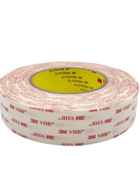 3m4914双面胶 汽车铭牌视窗加强筋粘接白色强力VHB高粘防水3m胶带