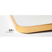 BOLEN铝合金圆角浴室镜子 洗漱台厕所洗手间卫生间壁挂墙化妆