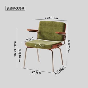 9C客厅实木单人椅阳台休闲靠背座椅懒人家用舒服久坐沙发躺椅