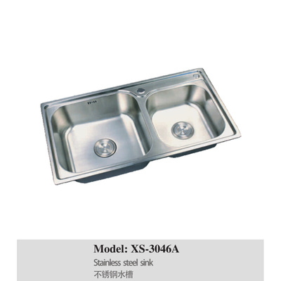 正品埃美柯304不锈钢加厚水槽洗菜盆洗衣盆洗衣槽XS-3046A专卖店