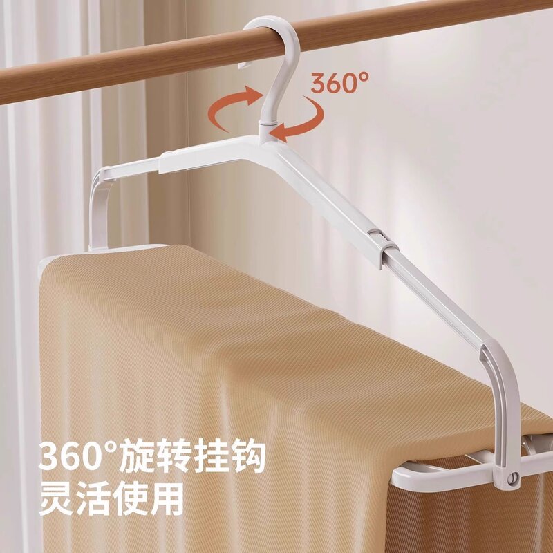 家用加宽可折叠伸缩晒衣架阳台晾晒床单浴巾被单大件织物