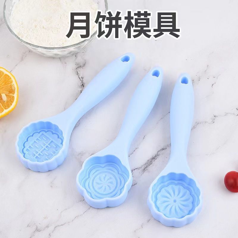 月饼模具家用手压式做绿豆糕的模型冰皮压花印具糕点点心烘焙磨具