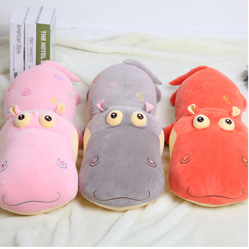 赛特嘟嘟河马公仔毛绒玩具大号抱枕现货礼品儿童玩偶蓝色