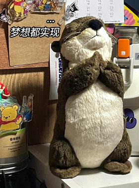 水獭桌面装饰摆件家居生日礼物小礼品宿舍好物办公室摆件笔筒卧室