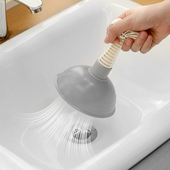 洗手盆疏通神器洗碗池地漏吸手动按压式 洗脸台下水管道防堵塞工具